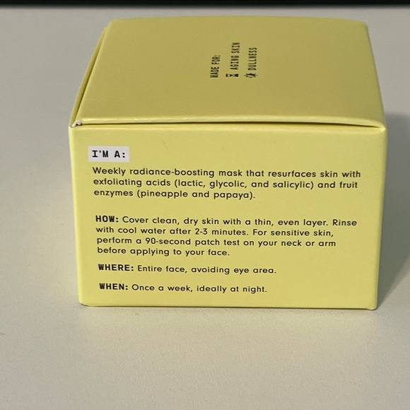 Versed Doctor's Visit Instant Resurfacing Mask - Yellow - Picture 5 of 5